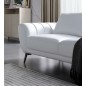 Ensemble canapé 3 places et 2 places et fauteuil en cuir italien vachette ALBERTO, couleur GRIS FONCE Ensemble canapé 3 places et 2 places et fauteuil en cuir italien vachette ALBERTO, couleur GRIS FONCE