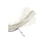 Chaise longue réglable multipositions, en cuir de luxe italien, SWEET, blanc cassé Chaise longue réglable multipositions, en cuir de luxe italien, SWEET, blanc cassé
