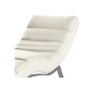 Chaise longue réglable multipositions, en cuir de luxe italien, SWEET, blanc cassé Chaise longue réglable multipositions, en cuir de luxe italien, SWEET, blanc cassé