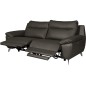 Canapé taille 2 places avec 2 relax en 100% tout cuir épais de luxe italien avec 2 relax électriques, PERINI, anthracite Canapé taille 2 places avec 2 relax en 100% tout cuir épais de luxe italien avec 2 relax électriques, PERINI, anthracite