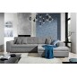 Canapé d'angle convertible - SOHO - en tissu de qualité, gris, 5/6 places, angle droit (vu de face) Canapé d'angle convertible - SOHO - en tissu de qualité, gris, 5/6 places, angle droit (vu de face)