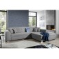Canapé d'angle convertible - SOHO - en tissu de qualité, gris, 5/6 places, angle droit (vu de face) Canapé d'angle convertible - SOHO - en tissu de qualité, gris, 5/6 places, angle droit (vu de face)