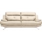 Canapé 3 places en 100% tout cuir épais italien vachette DEREK, couleur beige Canapé 3 places en 100% tout cuir épais italien vachette DEREK, couleur beige