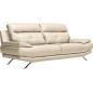 Canapé 3 places en 100% tout cuir épais italien vachette DEREK, couleur beige Canapé 3 places en 100% tout cuir épais italien vachette DEREK, couleur beige