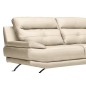 Canapé 3 places en 100% tout cuir épais italien vachette DEREK, couleur beige Canapé 3 places en 100% tout cuir épais italien vachette DEREK, couleur beige