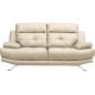 Canapé 2 places en 100% tout cuir épais italien vachette DEREK, couleur beige Canapé 2 places en 100% tout cuir épais italien vachette DEREK, couleur beige