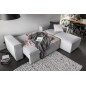 Canapé d'angle convertible - SIDNEY VELOURS - en velours Luxe - 5/6 places, gris clair, angle droit (vu de face) Canapé d'angle convertible - SIDNEY VELOURS - en velours Luxe - 5/6 places, gris clair, angle droit (vu de face)