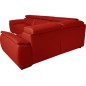 Canapé d'angle en 100% cuir de luxe italien , 5 places Cintia, couleur rouge foncé, angle droit Canapé d'angle en 100% cuir de luxe italien , 5 places Cintia, couleur rouge foncé, angle droit