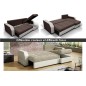 Canapé d'angle convertible - ARTE - en tissu de qualité - marron et beige, 3/4 places, angle droit (vu de face) Canapé d'angle convertible - ARTE - en tissu de qualité - marron et beige, 3/4 places, angle droit (vu de face)