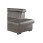 Canapé d'angle en cuir italien de luxe 5/6 places TONUS, taupe, angle droit Canapé d'angle en cuir italien de luxe 5/6 places TONUS, taupe, angle droit