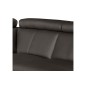 Canapé d'angle convertible en cuir italien de luxe 5/6 places TONY, avec coffre, chocolat, angle droit Canapé d'angle convertible en cuir italien de luxe 5/6 places TONY, avec coffre, chocolat, angle droit