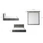 Lit 180x200 rembourré en velours luxe avec coffre et éclairage LED, vert, LANA Lit 180x200 rembourré en velours luxe avec coffre et éclairage LED, vert, LANA