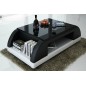 Table basse design VALINA, noir et blanc Table basse design VALINA, noir et blanc