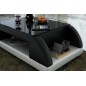 Table basse design VALINA, noir et blanc Table basse design VALINA, noir et blanc