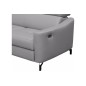 - Canapé d'angle relax en cuir de luxe italien avec relax électrique et coffre, AMBERT, gris clair, angle gauche, 4 places - Canapé d'angle relax en cuir de luxe italien avec relax électrique et coffre, AMBERT, gris clair, angle gauche, 4 places