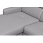 - Canapé d'angle relax en cuir de luxe italien avec relax électrique et coffre, AMBERT, gris clair, angle gauche, 4 places - Canapé d'angle relax en cuir de luxe italien avec relax électrique et coffre, AMBERT, gris clair, angle gauche, 4 places