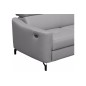 Canapé d'angle relax en cuir de luxe italien avec relax électrique et coffre, AMBERT, gris clair, angle droit, 4 places Canapé d'angle relax en cuir de luxe italien avec relax électrique et coffre, AMBERT, gris clair, angle droit, 4 places
