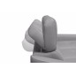 Canapé d'angle relax en cuir de luxe italien avec relax électrique et coffre, AMBERT, gris clair, angle droit, 4 places Canapé d'angle relax en cuir de luxe italien avec relax électrique et coffre, AMBERT, gris clair, angle droit, 4 places