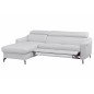 Canapé d'angle relax en cuir de luxe italien avec relax électrique et coffre, AMBERT, blanc, angle gauche, 4 places Canapé d'angle relax en cuir de luxe italien avec relax électrique et coffre, AMBERT, blanc, angle gauche, 4 places