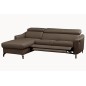 - Canapé d'angle relax en cuir de luxe italien avec relax électrique et coffre, AMBERT, taupe, angle gauche, 4 places - Canapé d'angle relax en cuir de luxe italien avec relax électrique et coffre, AMBERT, taupe, angle gauche, 4 places