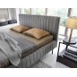 Lit double en tissu velours de qualité luxe, PLACIDO, gris foncé, 160x200 Lit double en tissu velours de qualité luxe, PLACIDO, gris foncé, 160x200