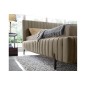 Lit double en tissu velours de qualité luxe, PLACIDO, marron, 180x200 Lit double en tissu velours de qualité luxe, PLACIDO, marron, 180x200