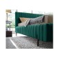 Lit double en tissu velours de qualité luxe, PLACIDO, vert foncé, 180x200 Lit double en tissu velours de qualité luxe, PLACIDO, vert foncé, 180x200