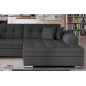 Canapé d'angle convertible, SOHO, en tissu de qualité, gris foncé, 5/6 places, angle droit (vu de face) Canapé d'angle convertible, SOHO, en tissu de qualité, gris foncé, 5/6 places, angle droit (vu de face)