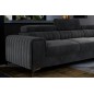 Canapé d'angle convertible - LARRY VELOURS Luxe gris foncé, 5 places, angle droit (vu de face) Canapé d'angle convertible - LARRY VELOURS Luxe gris foncé, 5 places, angle droit (vu de face)