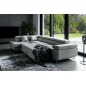 -Canapé d'angle convertible en velours luxe 5 places, avec coffre, gris clair, angle gauche (vu de face), ANNECY VELOURS -Canapé d'angle convertible en velours luxe 5 places, avec coffre, gris clair, angle gauche (vu de face), ANNECY VELOURS