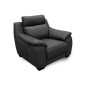 Fauteuil 1 place avec 1 relax en 100% tout cuir épais luxe italien - relax électriques, anthracite. BERN Fauteuil 1 place avec 1 relax en 100% tout cuir épais luxe italien - relax électriques, anthracite. BERN