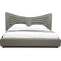Lit design en cuir de luxe ADAM, avec sommier à lattes offert, gris foncé, 180x200 Lit design en cuir de luxe ADAM, avec sommier à lattes offert, gris foncé, 180x200