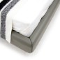 Lit design en cuir de luxe ADAM, avec sommier à lattes offert, gris foncé, 180x200 Lit design en cuir de luxe ADAM, avec sommier à lattes offert, gris foncé, 180x200
