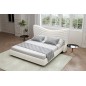 Lit design en cuir de luxe ADAM, avec sommier à lattes offert, blanc, 140x200 Lit design en cuir de luxe ADAM, avec sommier à lattes offert, blanc, 140x200