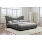 Lit design en velours de luxe NOAH, avec sommier à lattes offert, gris foncé, 140x200 Lit design en velours de luxe NOAH, avec sommier à lattes offert, gris foncé, 140x200