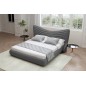 Lit design en velours de luxe NOAH, avec sommier à lattes offert, gris foncé, 140x200 Lit design en velours de luxe NOAH, avec sommier à lattes offert, gris foncé, 140x200