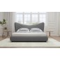 Lit design en velours de luxe NOAH, avec sommier à lattes offert, gris foncé, 180x200 Lit design en velours de luxe NOAH, avec sommier à lattes offert, gris foncé, 180x200