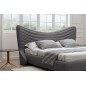 Lit design en velours de luxe NOAH, avec sommier à lattes offert, gris foncé, 180x200 Lit design en velours de luxe NOAH, avec sommier à lattes offert, gris foncé, 180x200