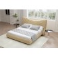 Lit design en velours de luxe NOAH, avec sommier à lattes offert, beige, 160x200 Lit design en velours de luxe NOAH, avec sommier à lattes offert, beige, 160x200