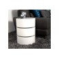 Table basse design laquée blanc mat avec rangement POOL Table basse design laquée blanc mat avec rangement POOL