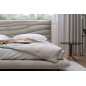 Lit design en velours de luxe PRESTIGIO, avec sommier à lattes offert, BEIGE, 180x200 Lit design en velours de luxe PRESTIGIO, avec sommier à lattes offert, BEIGE, 180x200