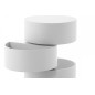 Table basse design laquée blanc mat avec rangement POOL Table basse design laquée blanc mat avec rangement POOL