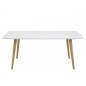 Table à manger design blanc brillant, ELYA Table à manger design blanc brillant, ELYA