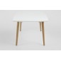 Table à manger design blanc brillant, ELYA Table à manger design blanc brillant, ELYA