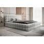 Lit double avec coffre DILAN en tissu bouclettes de qualité luxe capitonné, blanc, 160x200 Lit double avec coffre DILAN en tissu bouclettes de qualité luxe capitonné, blanc, 160x200
