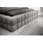 Lit double avec coffre DILAN VELOURS de qualité luxe capitonné, gris, 160x200