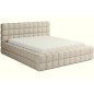 Lit double avec coffre DILAN VELOURS de qualité luxe capitonné, beige, 160x200 Lit double avec coffre DILAN VELOURS de qualité luxe capitonné, beige, 160x200