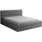 Lit double avec coffre DILAN VELOURS de qualité luxe capitonné, gris foncé, 180x200 Lit double avec coffre DILAN VELOURS de qualité luxe capitonné, gris foncé, 180x200
