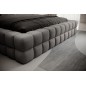 Lit double avec coffre DILAN VELOURS de qualité luxe capitonné, gris foncé, 180x200 Lit double avec coffre DILAN VELOURS de qualité luxe capitonné, gris foncé, 180x200