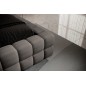 Lit double avec coffre DILAN VELOURS de qualité luxe capitonné, gris foncé, 160x200